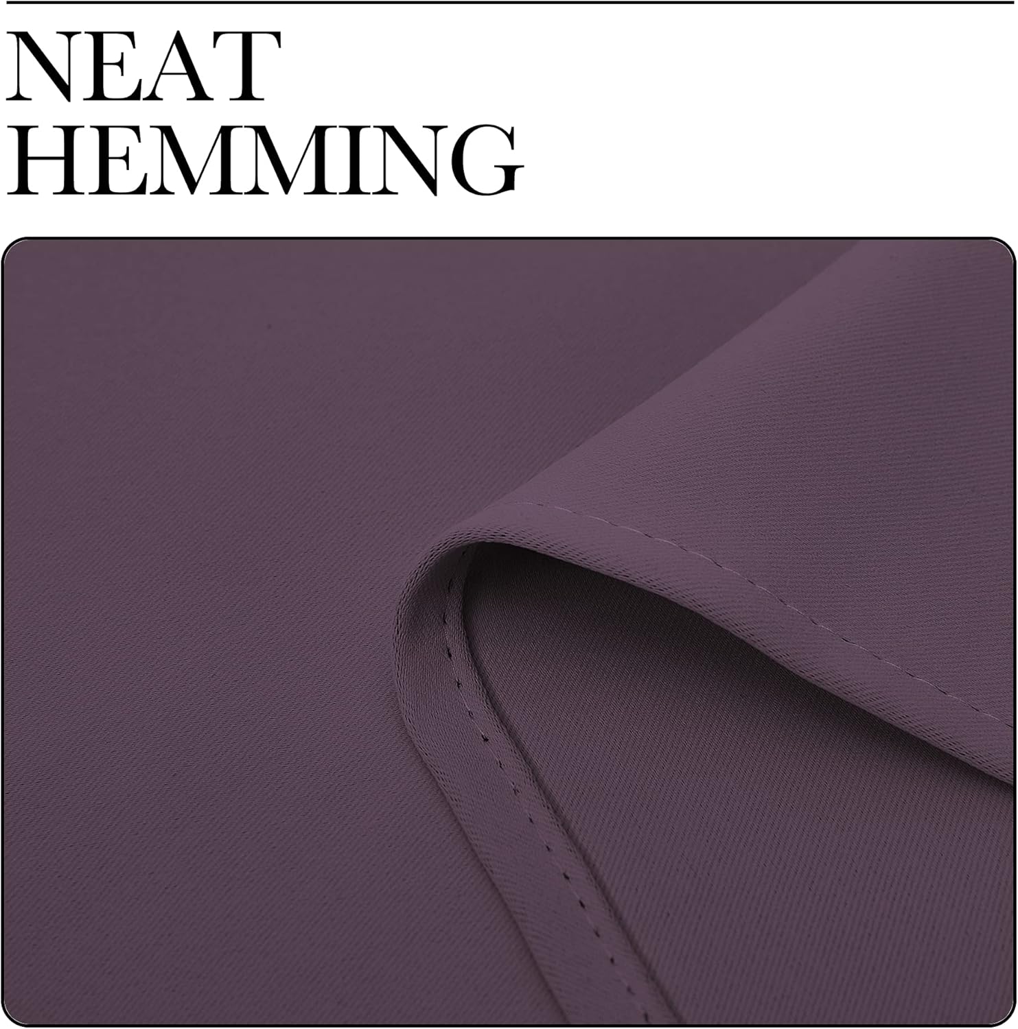 NICETOWN Blackout Curtains - Room Darkening Grommet Top Drapes for Bedroom or Dining Room | Set of 2, 42 x 63 Inch, Plum