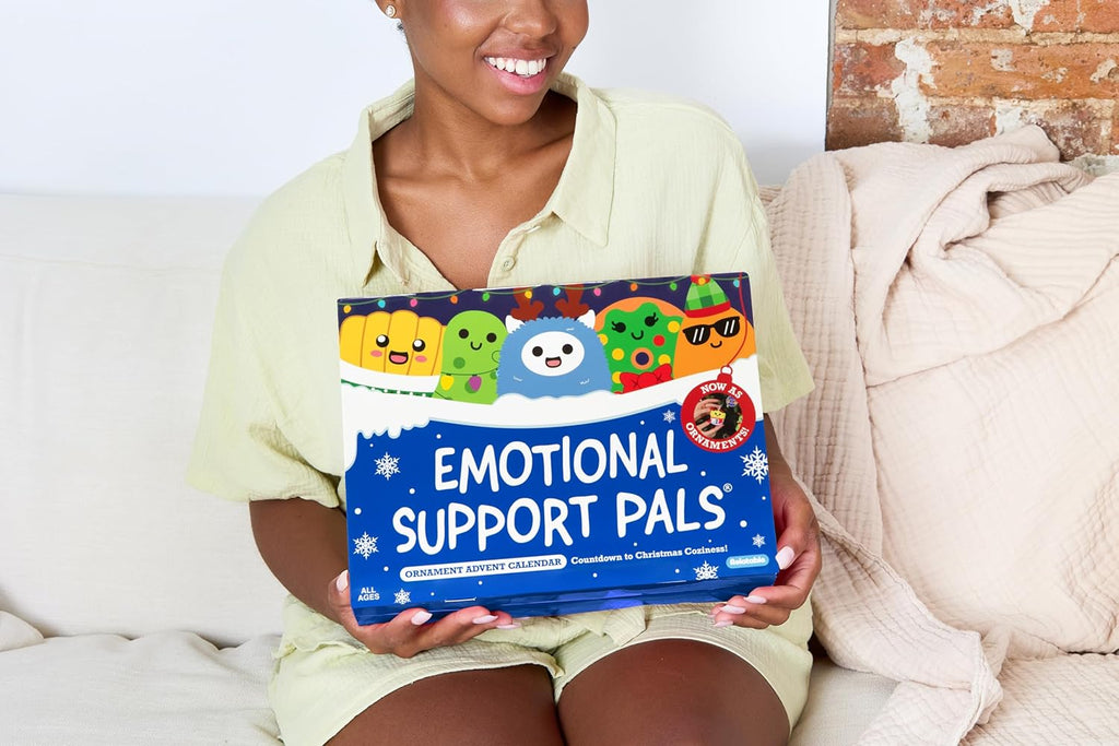 Relatable Emotional Support Advent Calendar - 24 Mini Plush Toys & Ornaments | Perfect Stocking Stuffer for All Ages