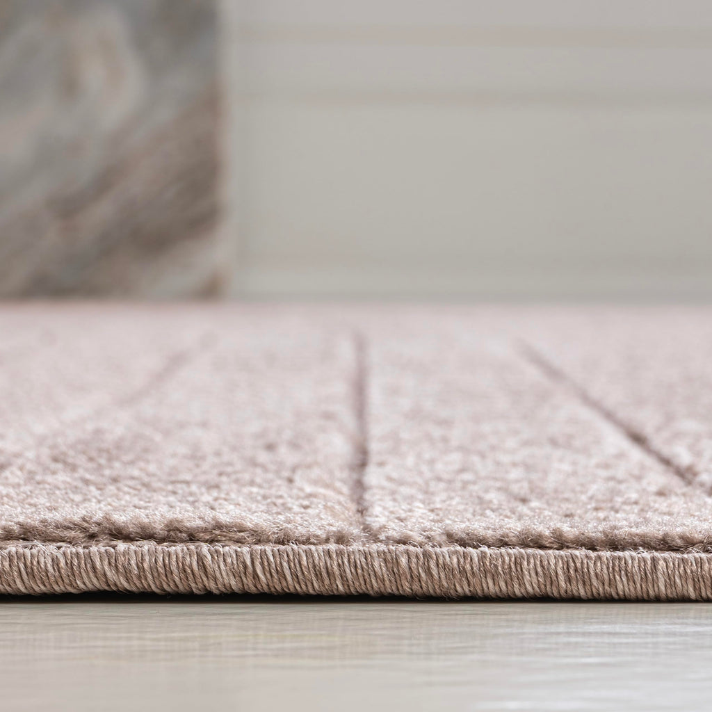JONATHAN Y Odense High-Low Angle Light Taupe 8x10 Indoor/Outdoor Area Rug for Patio, Backyard, Living Room, Bedroom, Office, Hose-Washable (SCN101C-8)