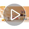 Hoedia 3 Tier Square Cupcake Stand Tower - Elegant Dessert Holder