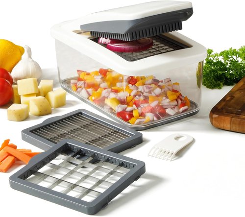 Calphalon Aero 5-in-1 Vegetable Chopper - Multifunctional Food Dicer for Easy Meal Prep & Cleanup