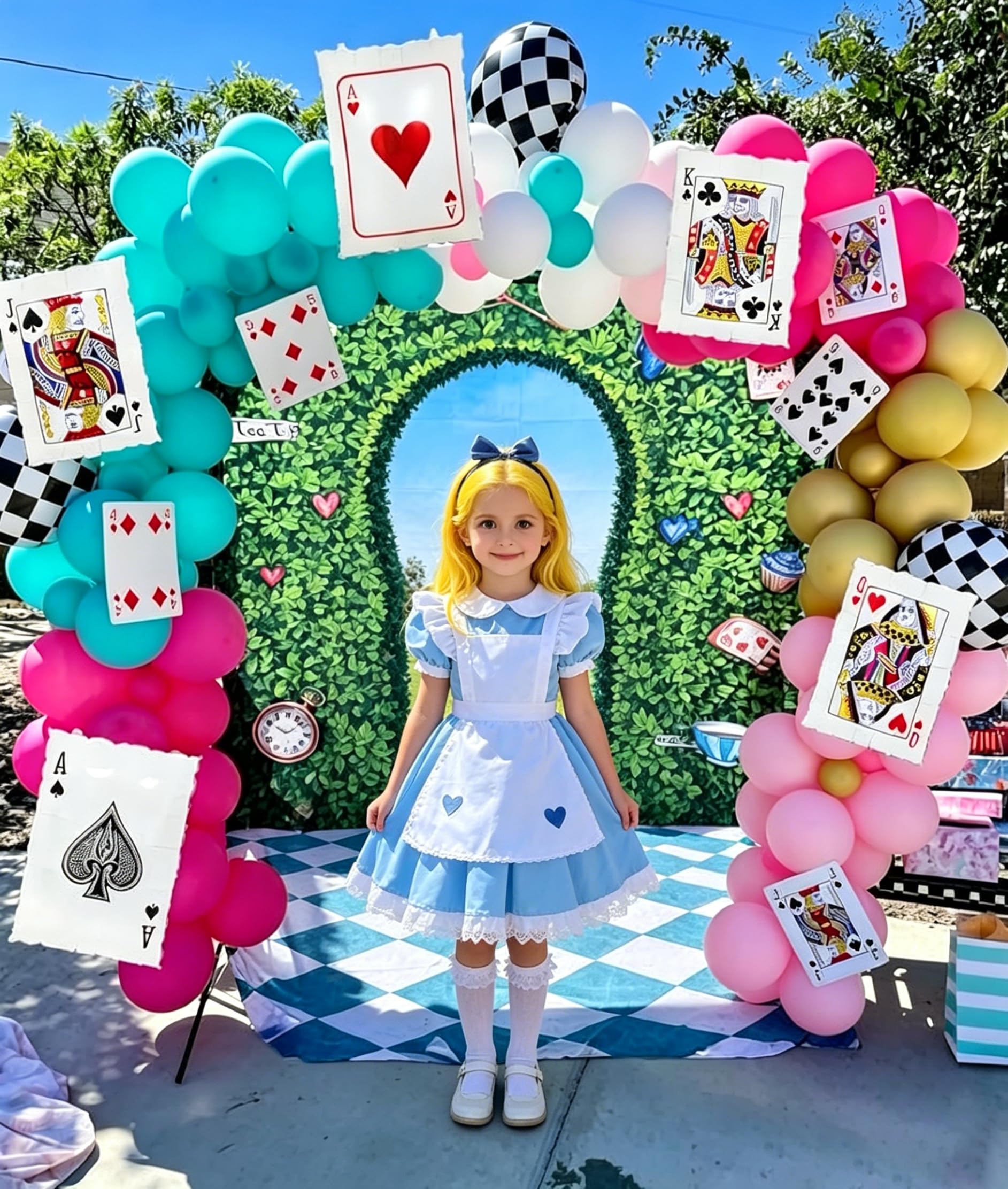 CYMYLAR Playing Card Balloons Set,Casino Poker Foil Balloons for Casino Night Party Decorations, Las Vegas/Alice Party Balloon Decoration,Magic Show/Lucky in Love Party Decor