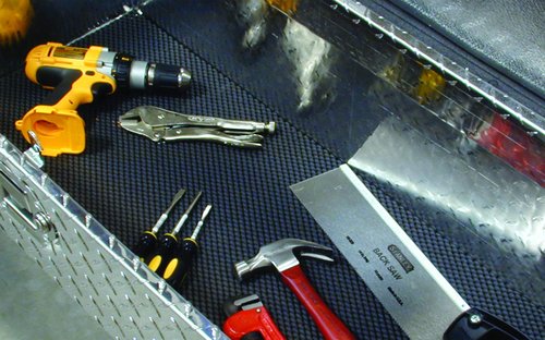 Con-Tact Brand Industrial Grip Premium Shelf Liner, Non-Adhesive and Non-Slip Drawer Liner, Heavy-Duty, Waterproof, Easy-to-Clean, 86" x 22", Black