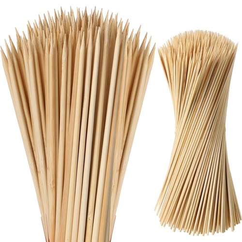 Suclain 500 Pcs Marshmallow Roasting Sticks 30" Long 5mm Thick, Smores Sticks Bamboo Skewers BBQ Kabob Grilling Barbecue Roasting Camping for Outdoor Fire Pits Campfires