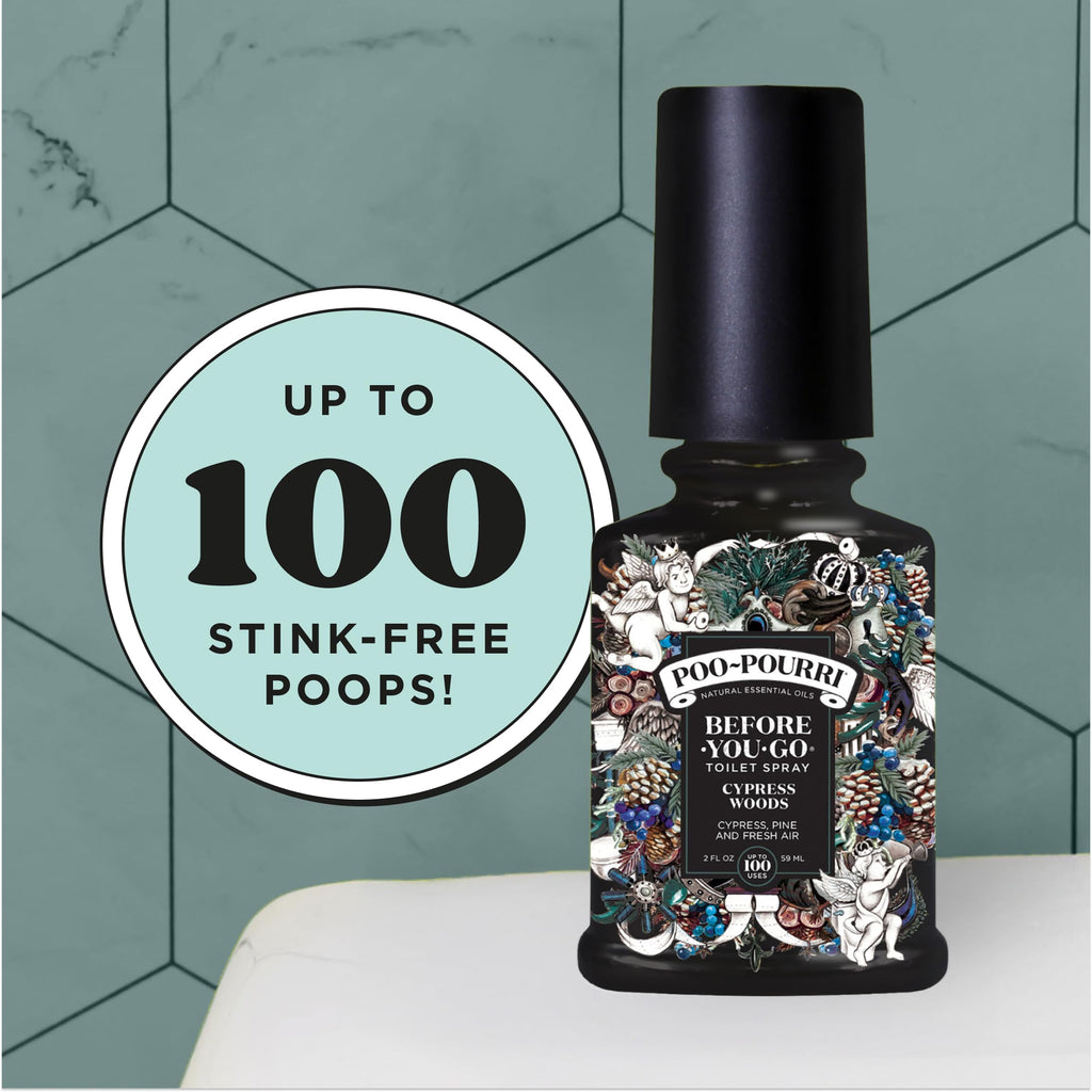 Poo-Pourri Before-You-Go Toilet Spray, Cypress Woods, 2 Fl Oz - Cypress, Pine and Fresh Air