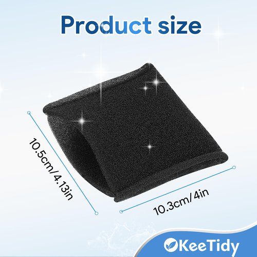 KeeTidy Foam Tank Filter Compatible with Hoover Steam Vacuum Cleaner F5800 Series F5825, F5805, F5851, F5855, F5859, F5837-900, Part #38762014 440007364, 4 Pack