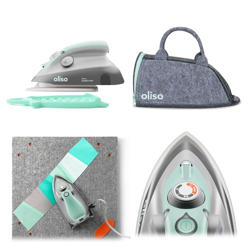 oliso Carry Bag M3Pro and M2Pro mini irons - Fits most mini travel size irons, ideal for travel or storage - Aqua