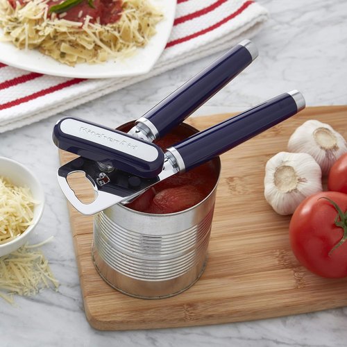 KitchenAid Classic Can Opener - Multifunctional Bottle Opener in Cobalt Blue, 8.34-Inch