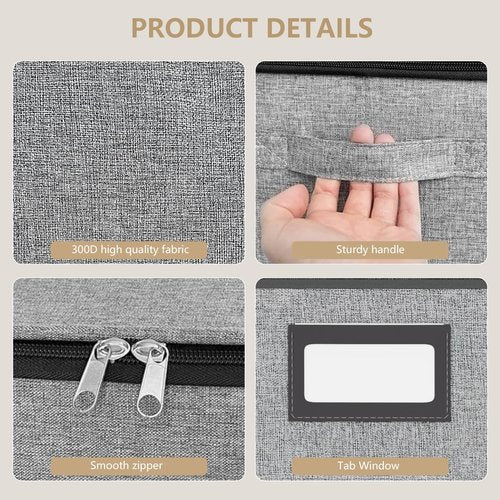 homyfort china storage containers, 2 Pack Mug Storage Box, Grey