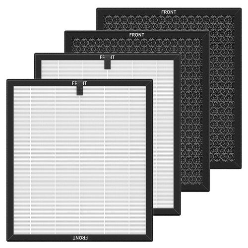 AP303/AP304 Replacement Filter Compatible with DAYETTE & FRESHDEW AP303/AP304, 3-in-1 Filtration System Filters with Activated Carbon for Dust, Pet Dander (Original Filter)