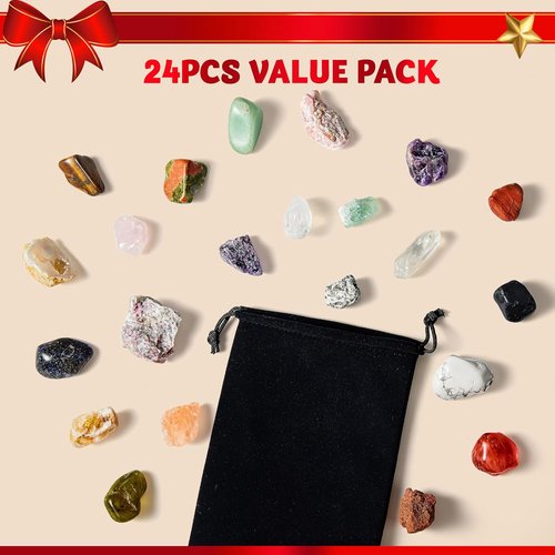 JOYIN Christmas Advent Calendar - 24 Days of Gemstone Surprises for Kids | Fun Countdown Gifts