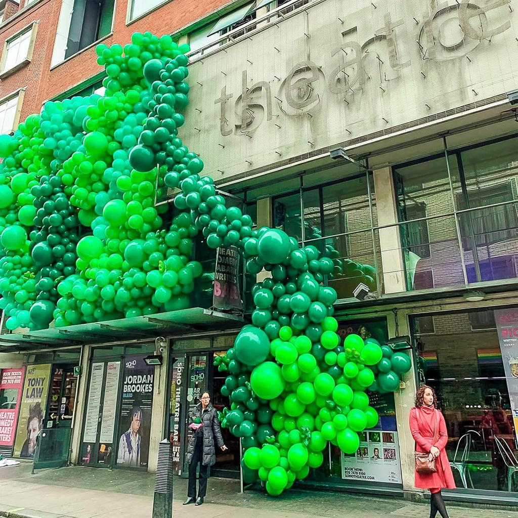 PartyWoo Green Balloons - 100 Pcs 5 Inch Latex Helium Balloons for Birthday & Baby Shower Decor