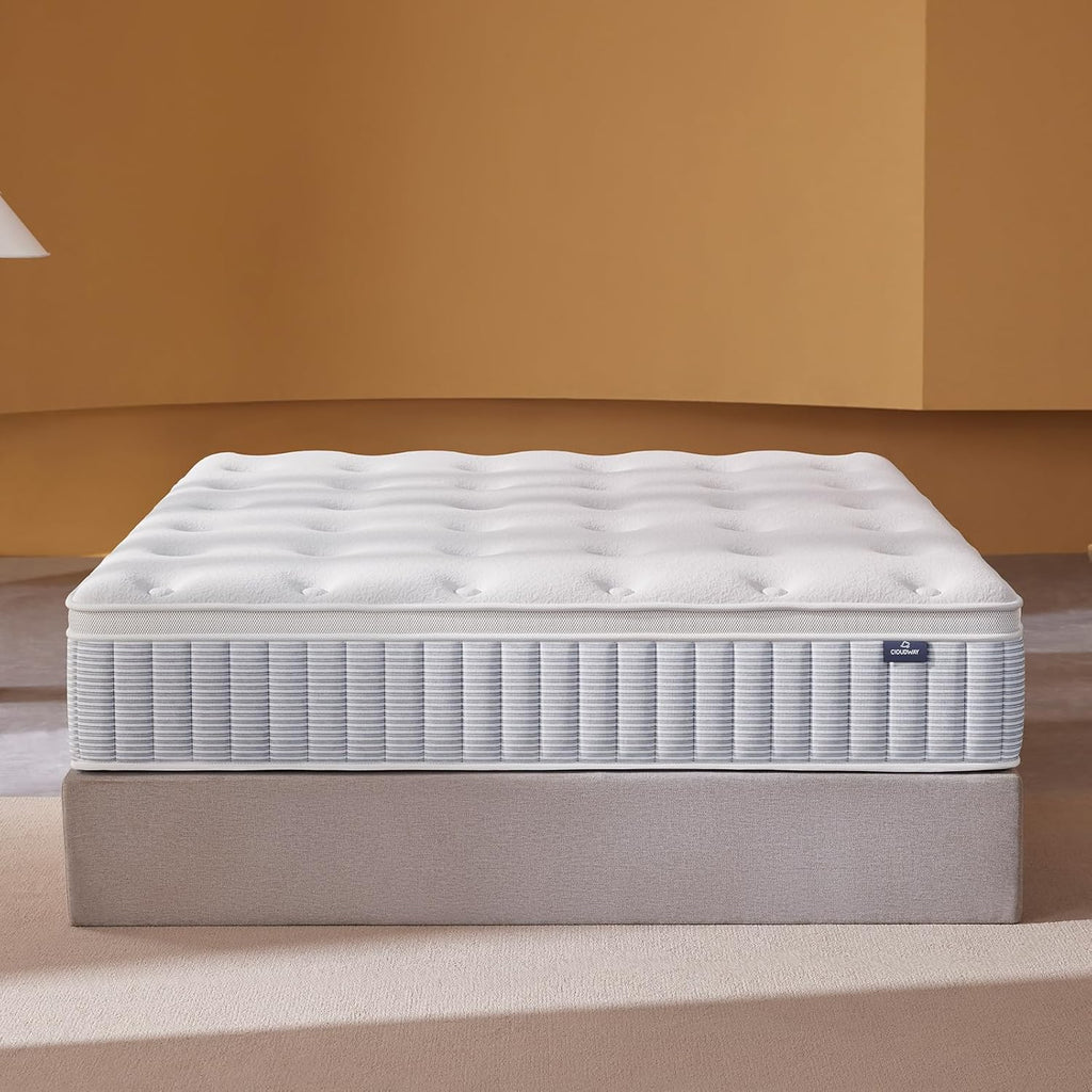 Queen Mattress - 14 Inch Hybrid Memory Foam with Reinforced Edge Support & Zoned Coils