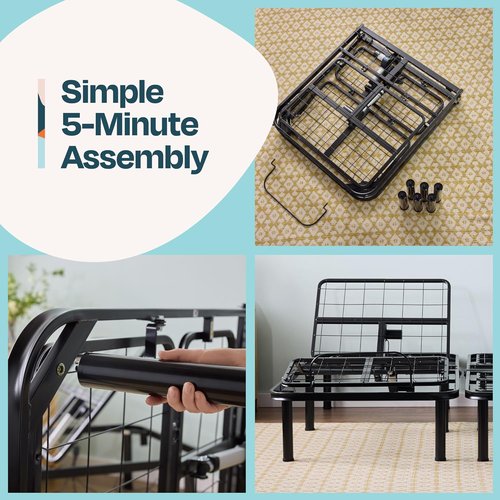 Linenspa Adjustable Bed Frame - Ergonomic Electric Base with Independent Head & Foot Incline - Twin XL