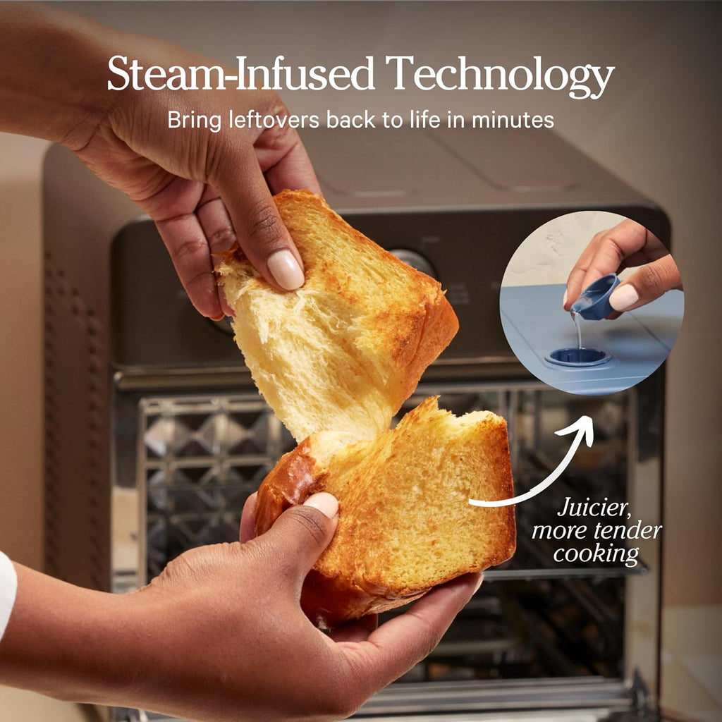 Our Place Wonder Oven - 6-in-1 Stainless Steel Air Fryer Toaster Oven Combo | 13 QT Capacity - Toast, Roast, Bake, Reheat, Broil & Steam