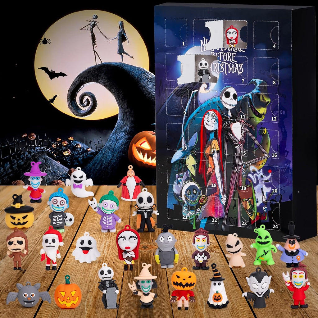 Nightmare Before Christmas Advent Calendar - 24 Collectible Surprises for Kids & Adults | Holiday Countdown