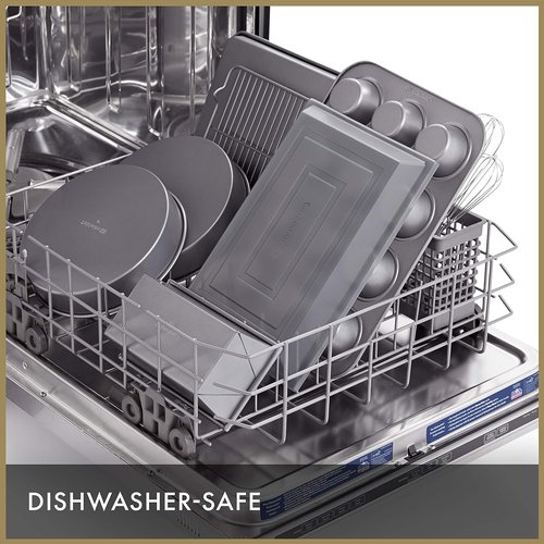 Calphalon 10-Piece Nonstick Bakeware Set - Versatile Baking Essentials | Dishwasher Safe Silver