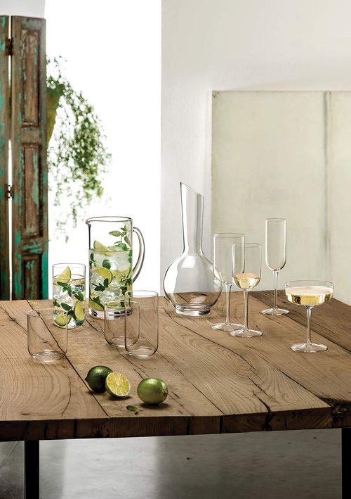 Luigi Bormioli Sublime 25.25 oz Wine Decanter – Elegant Ultra Clear Glass Carafe For Wine, Water, Juice, Coffee, Iced Tea – Wide Mouth Carafe For Restaurants & Home Use, Handmade & Dishwasher safe