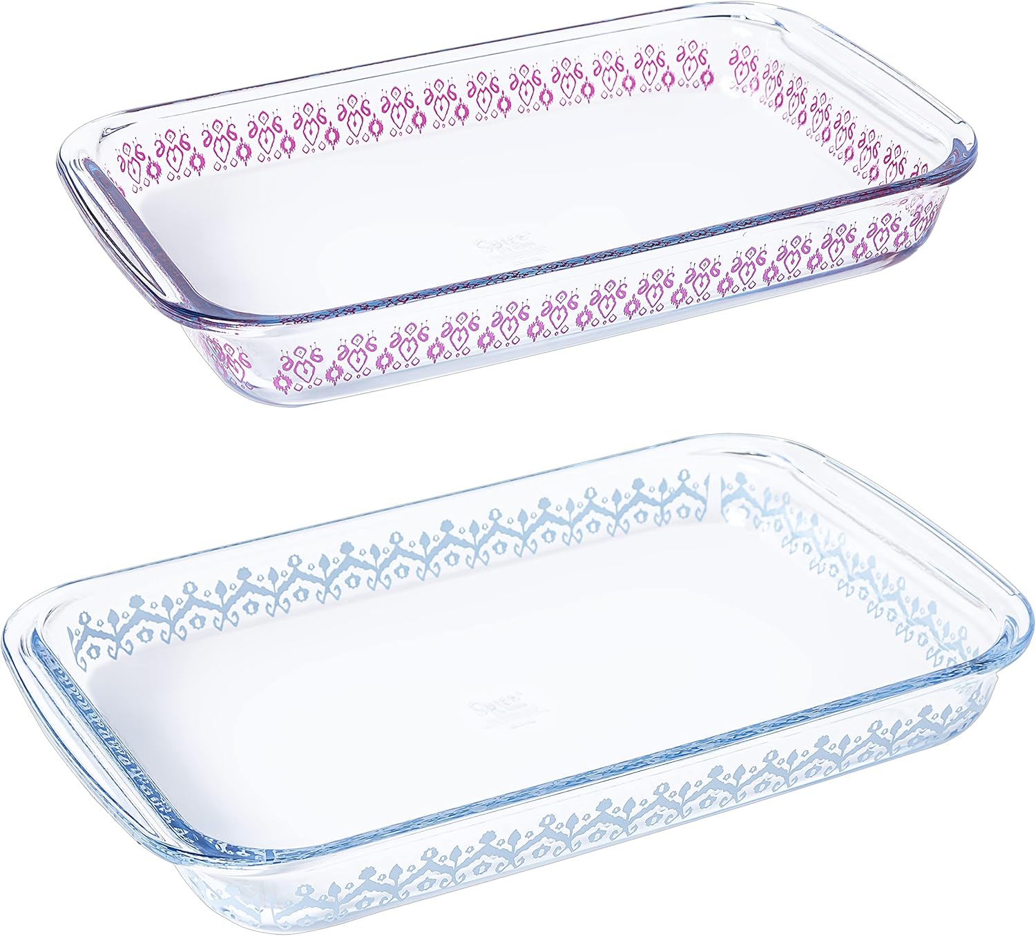 Spice by Tia Mowry | Cloves Bakeware Set - 2 Pack of 3.1 QT & 2.3 QT Oven-Safe Borosilicate Glass
