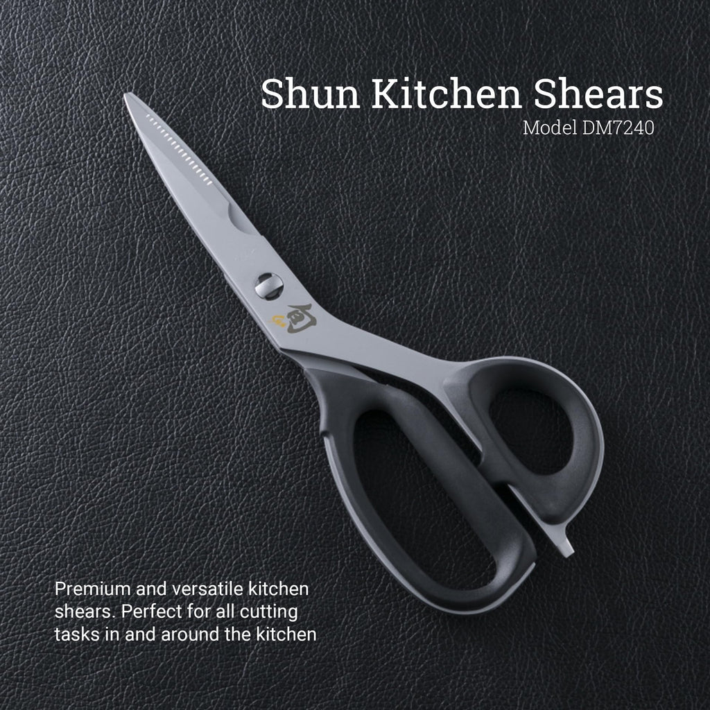Shun Kitchen Shears, 22.6 cm, Heavy Duty Cooking Scissors, Durable 420J2 Stainless Steel, Detachable Blades for Easy Cleaning, Multi Purpose Kitchen Shears for Professional and Home Chefs