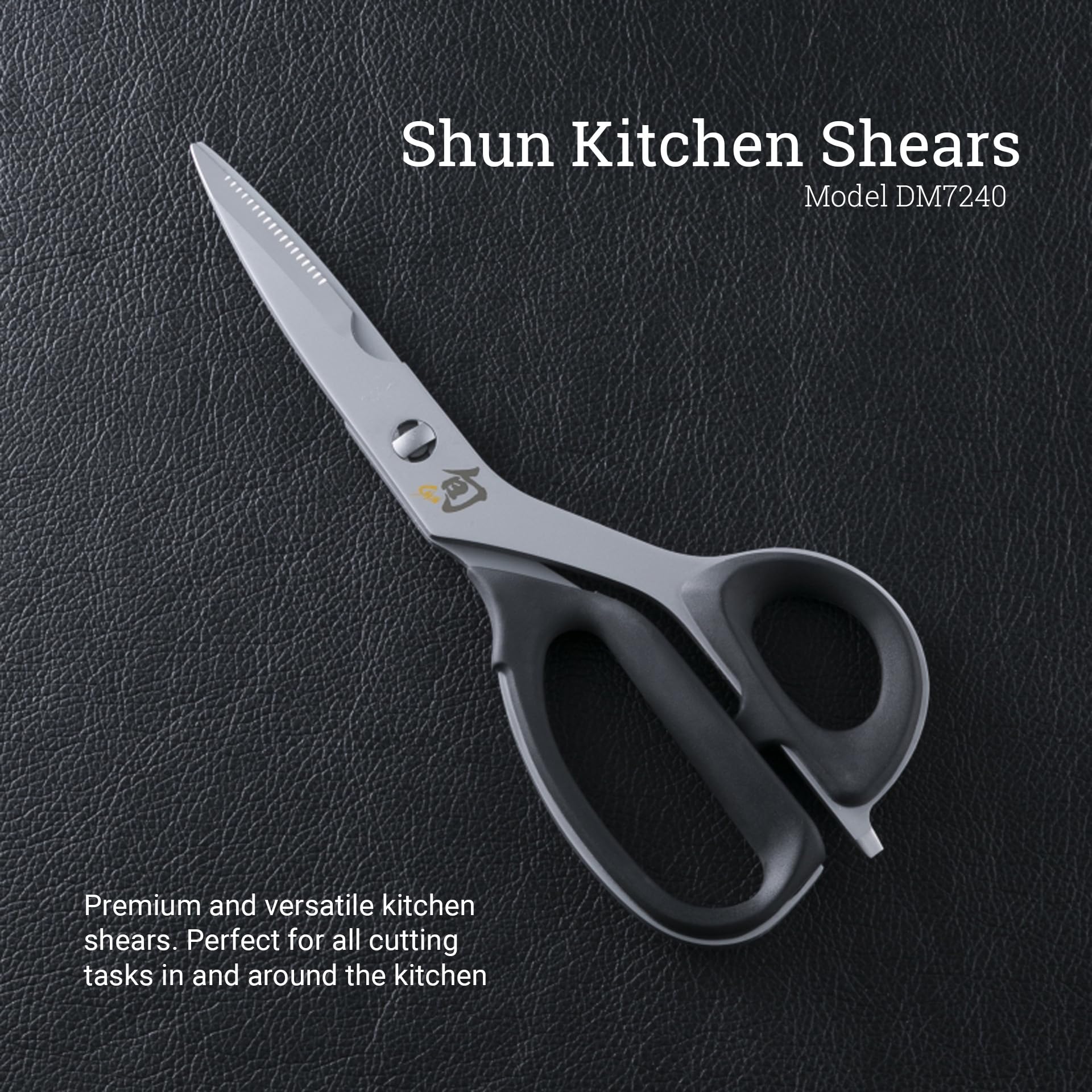 Shun Kitchen Shears, 22.6 cm, Heavy Duty Cooking Scissors, Durable 420J2 Stainless Steel, Detachable Blades for Easy Cleaning, Multi Purpose Kitchen Shears for Professional and Home Chefs