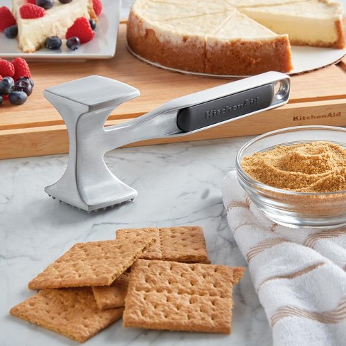 KitchenAid Gourmet Meat Tenderizer - Multi-Sided Design for Pounding Meats & Nuts | Easy Storage, Black