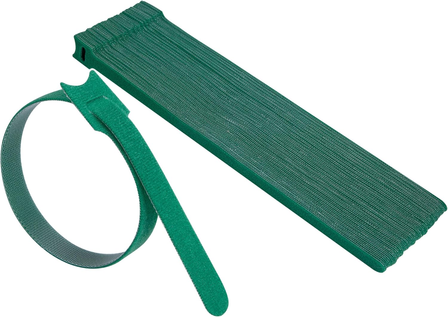 Skiennix 60 Pcs Christmas Garland Ties - 12" Adjustable Reusable Nylon Cable Straps for Holiday Decor | Green