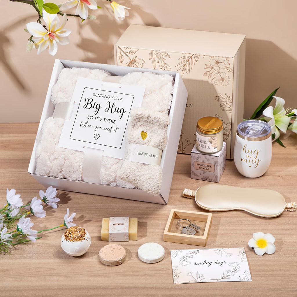 Sympathy Gift Baskets Sympathy Gifts for Loss of Loved One Hug in a Box for Women Bereavement Gifts Ideas Get Well Soon Gift Condolence Basket Miscarriage Thinking of You Care Package for Women