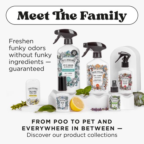 Poo-Pourri Before-You-Go Toilet Spray Refill, Lavender Vanilla,16 Fl Oz, Up to 800 Uses, Bathroom Odor Deodorizer with Essential Oils for Home or Work, Lavender, Vanilla and Citrus Scent