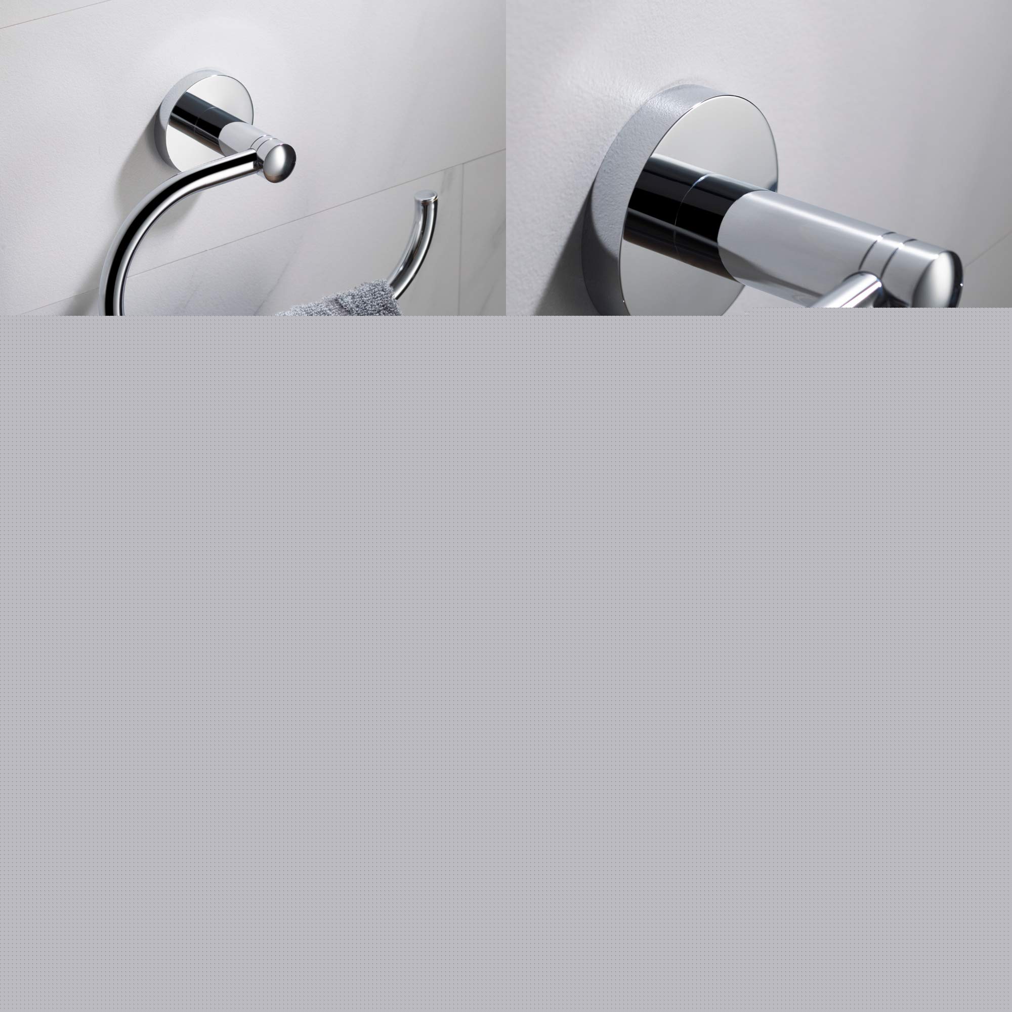 KRAUS Elie Bathroom Towel Ring, Chrome Finish, KEA-18825CH