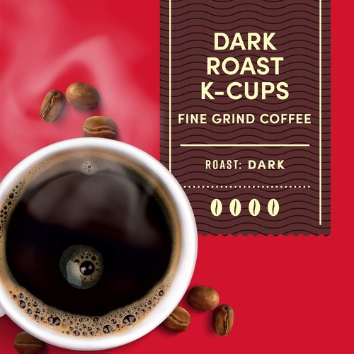 Tim Hortons Dark Roast Coffee, Single-Serve K-Cup Pods Compatible with Keurig Brewers, 80ct K-Cups