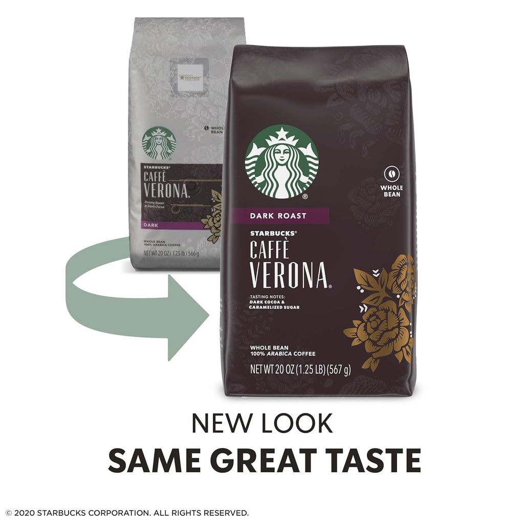 Starbucks Dark Roast Ground Coffee - Caffè Verona - 100% Arabica - 20 oz. Bag