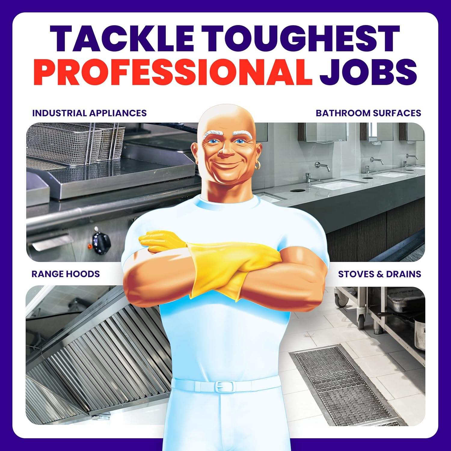 Mr. Clean PRO Magic Eraser - Ultra Pro Heavy Duty Cleaning Sponges for Grease & Stain Removal | 26 Count
