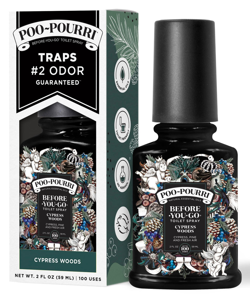 Poo-Pourri Before-You-Go Toilet Spray, Cypress Woods, 2 Fl Oz - Cypress, Pine and Fresh Air