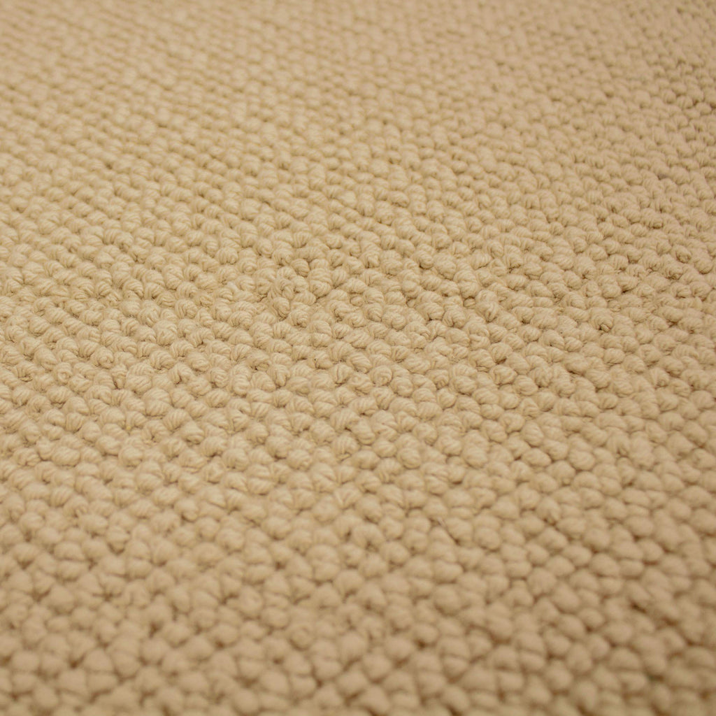 Laura Ashley Reversible Crochet Beaded Bath Rug, Linen, 17"x24"/20"x34"