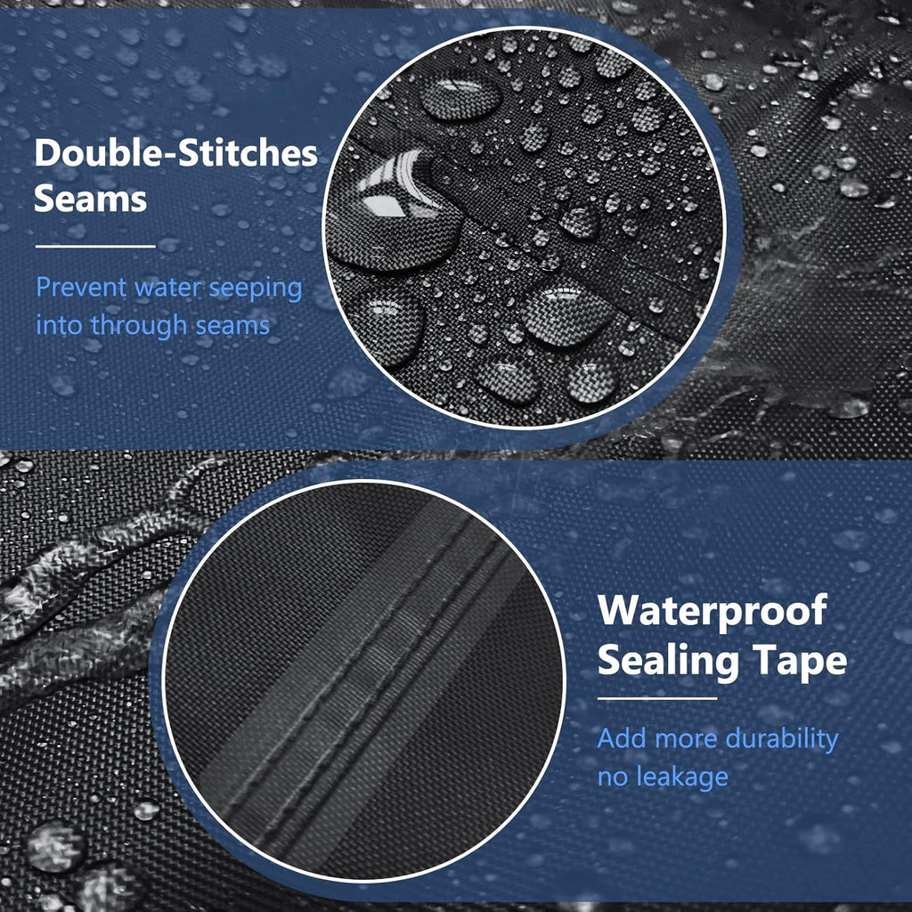 STARTWO Heavy Duty Waterproof Patio Furniture Covers - 4 Piece Set for Rattan Wicker, Black