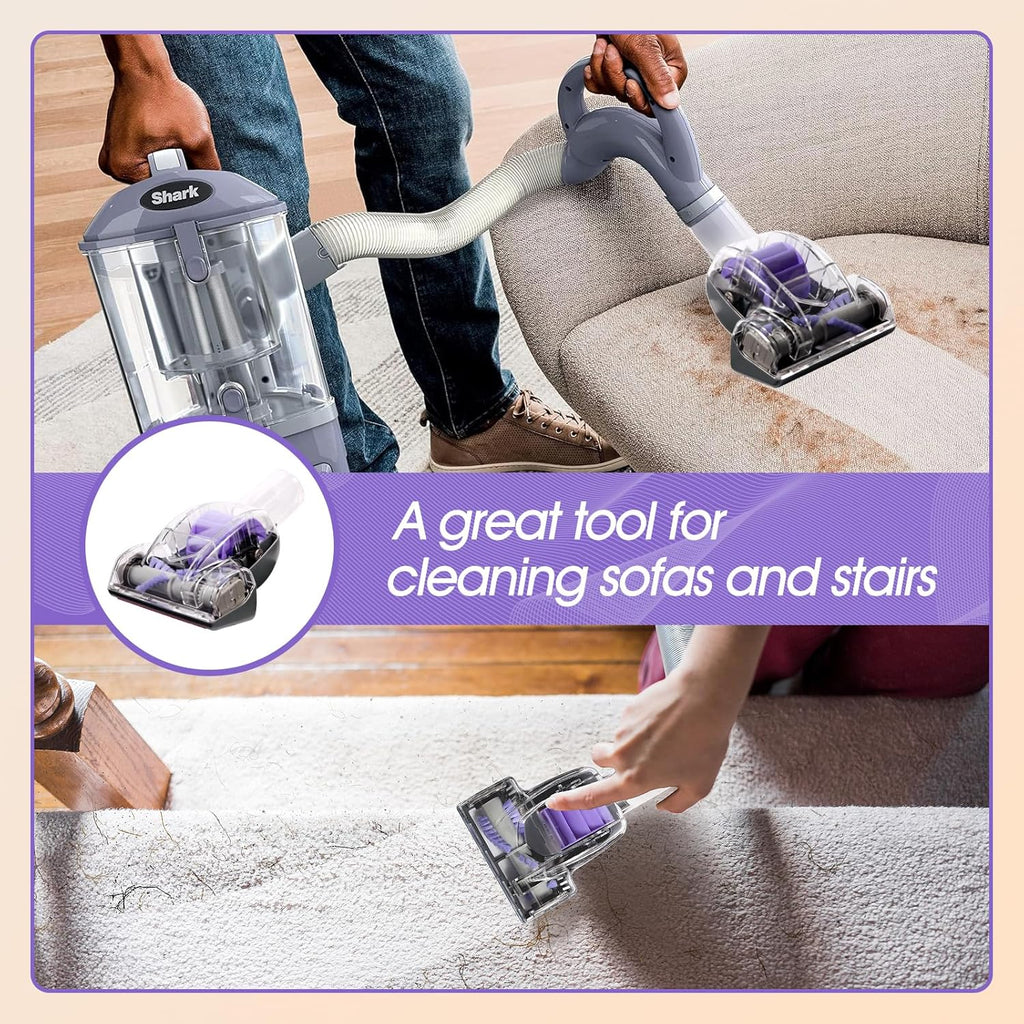 Shark Pet Hair Power Brush Tool - Upgraded Vacuum Attachment for Navigator Lift-Away NV360 | Purple