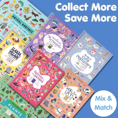 Cupkin 500+ Kids Sticker Book - Airplane Travel Activity & Coloring Fun | Road Trip Essentials for Ages 2-8