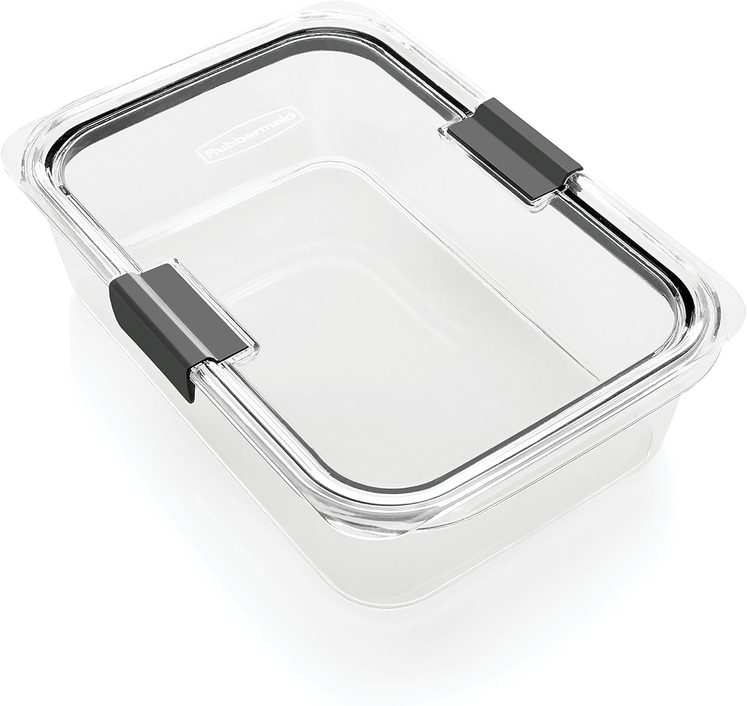 Rubbermaid Brilliance Glass Storage Containers - 8-Cup, 2-Pack | Durable & Clear Design