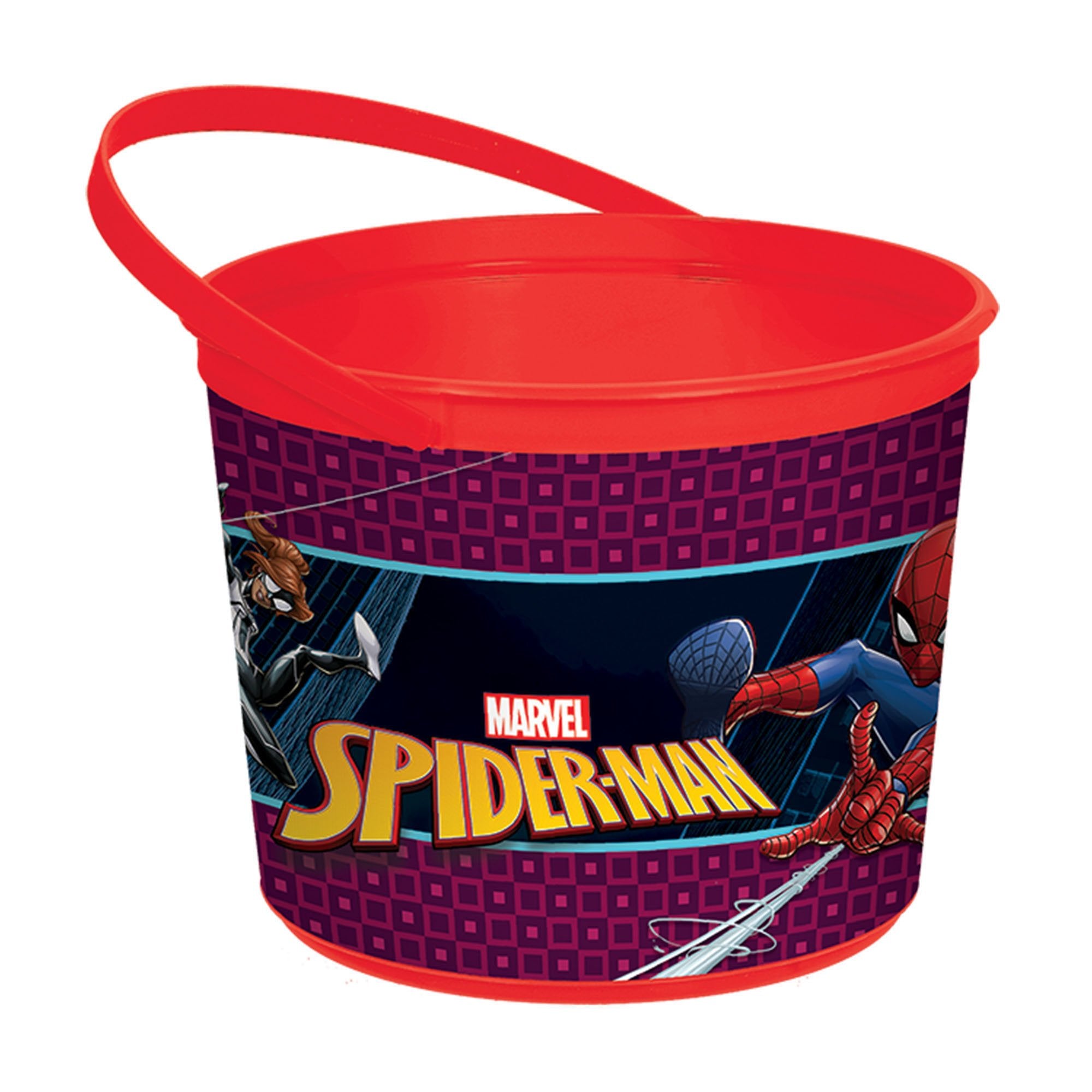 Spiderman Webbed Wonder Birthday Party Plastic Favor Container