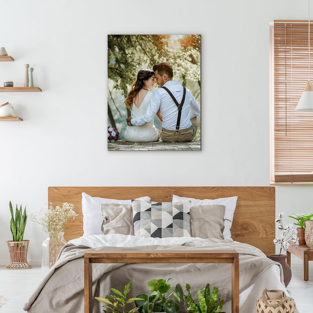 WEGA Custom Canvas Prints - Personalized Photo Wall Art | Framed 8x10 for Family, Pets & Weddings