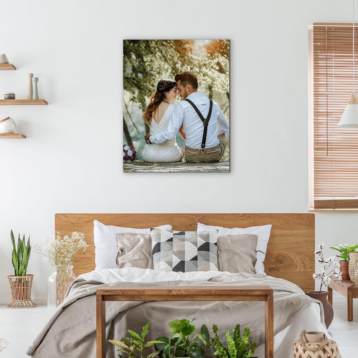 WEGA Custom Canvas Prints - Personalized Photo Wall Art | Framed 8x10 for Family, Pets & Weddings
