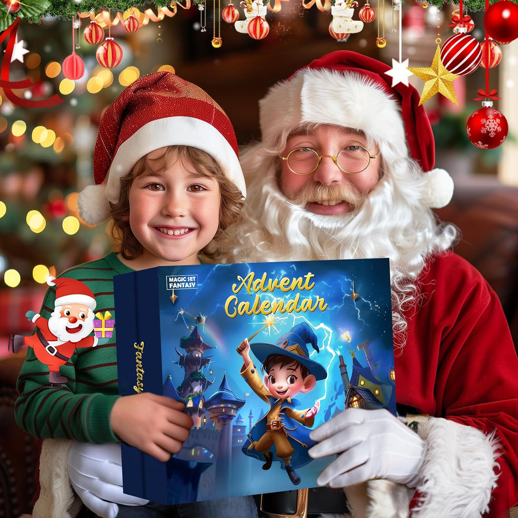 Magic Set Advent Calendar 2025 - Engaging Tricks & STEM Toys for Kids Aged 8-12 | Perfect Christmas Gift