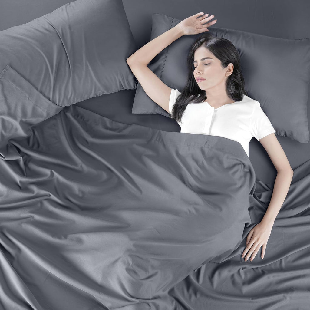 Utopia Bedding Queen Bed Sheets Set - Soft Brushed Microfiber | Fade Resistant & Easy Care (Grey)