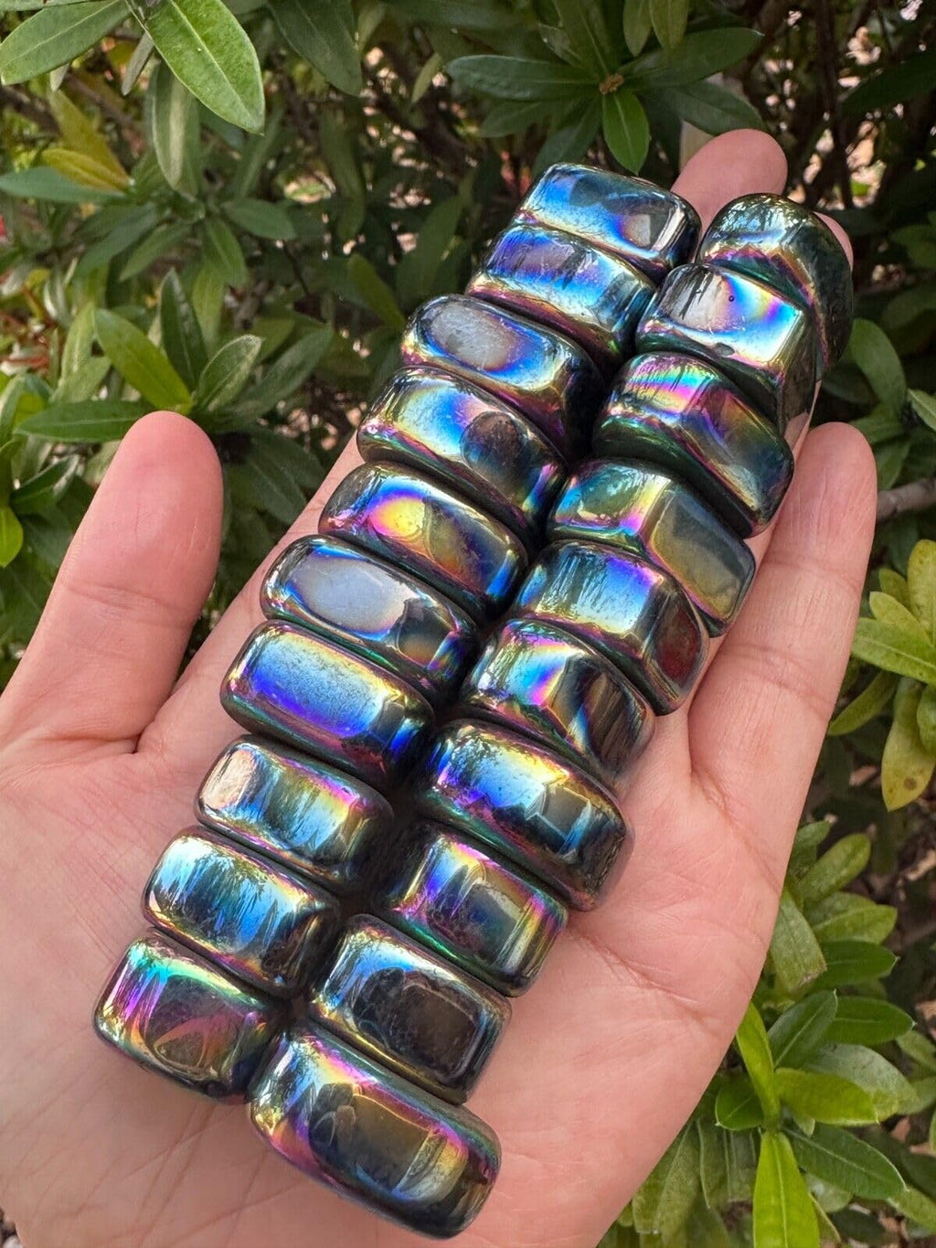 5 Pound Rainbow Fridge Magnets - Polished Magnetic Hematite, Strong and Heavy Duty for Whiteboard, Office, Classroom, Kitchen, Home, and Cabinet Accessories (Rainbow, 5 lb)