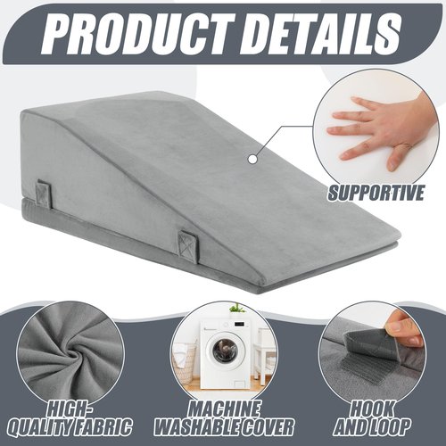 ROYALAY Leg Elevation Pillows for After Surgery, Adjustable Height Knee Surgery Recovery Equipment, Knee Replacement Recovery Aids for Hip Ankle Pain Relief Patent Pending, Double Leg