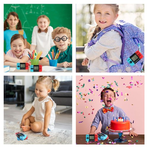 DOEA 24Pcs Video Game Party Favors for Kids, Arcade Keychain, Bulk Party Supplies for Birthday, Goodies Bags Stuffer Classroom Prizes