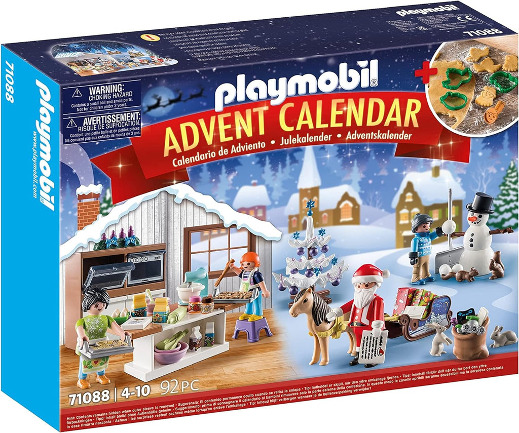 PLAYMOBIL Advent Calendar - Festive Christmas Baking Fun for Kids | Holiday Countdown Activity