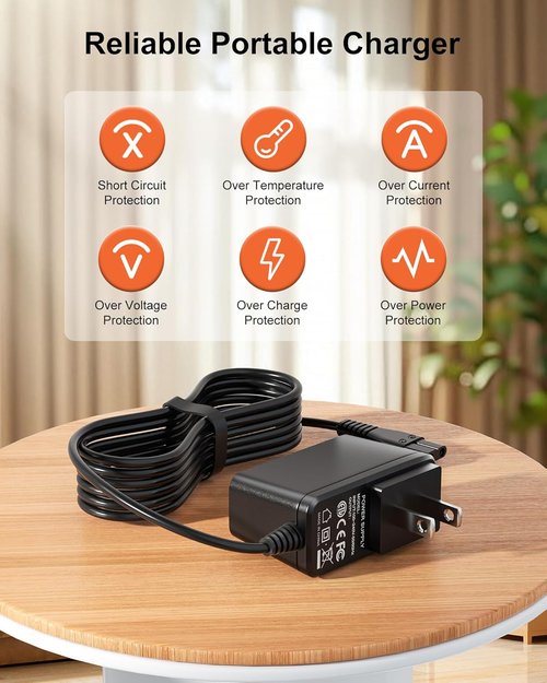 Bissell Pet Hair Eraser Charger - Compatible Power Cord for 2390, 2390A, 23903, 2284W | 14.4V Lithium Ion