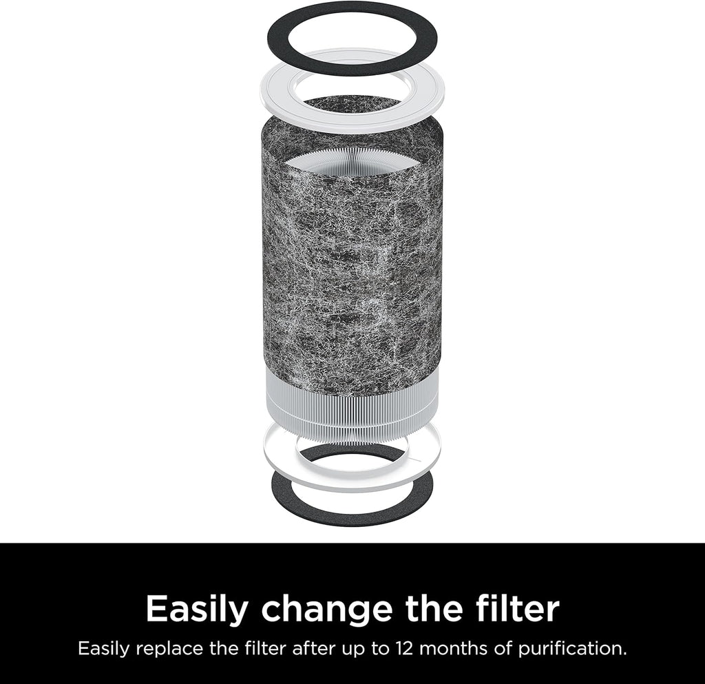 Shark Air Purifier - HEPA Filter with Clean Sense Technology for Large Rooms up to 1000 Sq Ft | Captures 99.98% of Allergens